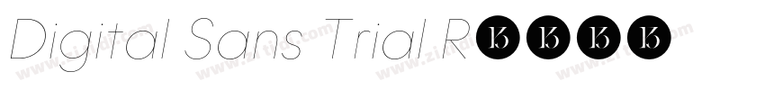 Digital Sans Trial R字体转换